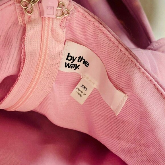 By The Way Pink Halter Cold Shoulder Cocktail Dress XXS 2XS - Picture 4 of 5